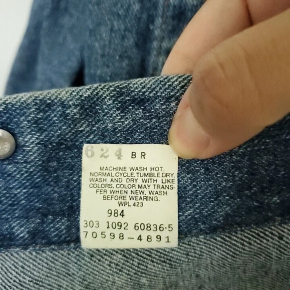 Vintage Levis Big E Type 3 Denim Trucker Jean Jacket Med Made in USA Medium Wash - Picture 9 of 16